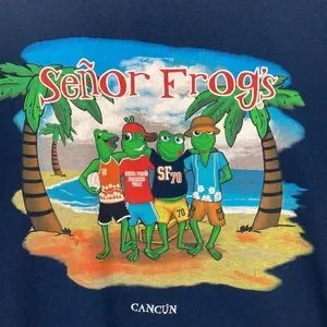 Senor Frogs | Shirts | Seor Frogs Bar Cancun Graphic Tshirt Sz Large ...